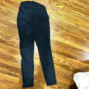 Madewell Black High-Waisted maternity skinny jeans